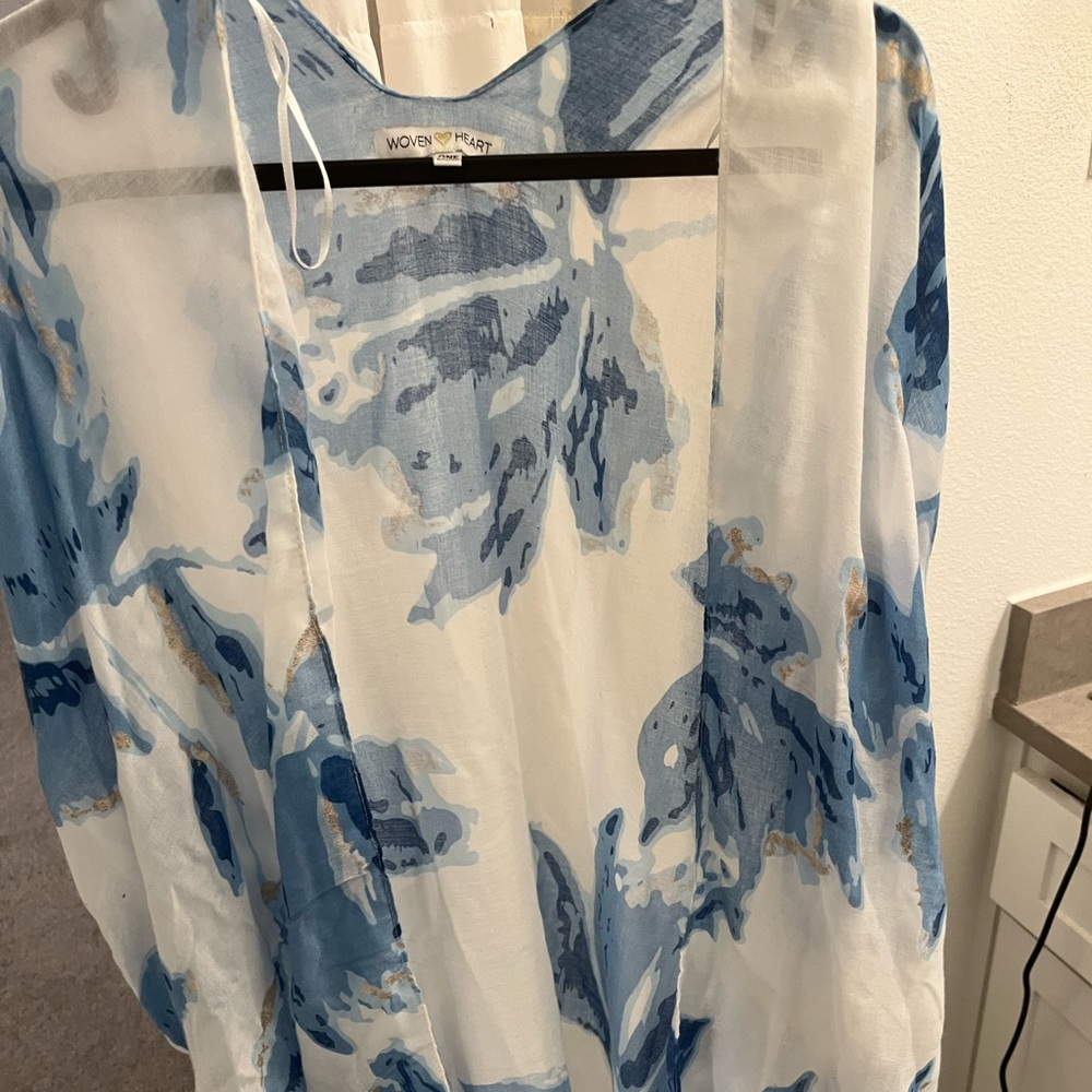 Light Blue Cardigan/ Coverup